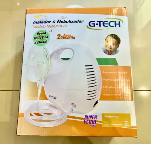 Nebulizador / Inalador G-TECH Nebcom IV Bivolt - Usado, Ótimo Estado, Usado 5x