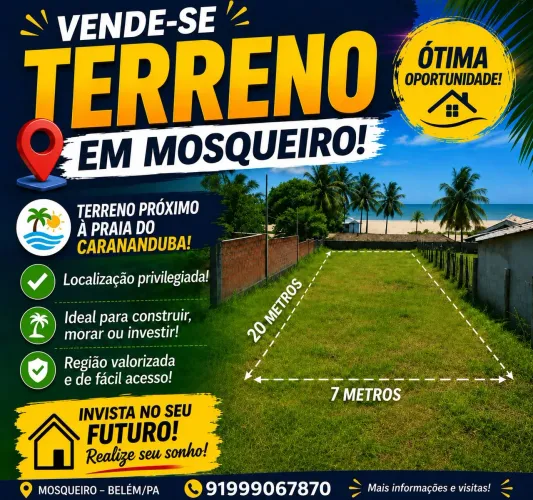 TERRENO EM MOSQUEIRO BELÉM -PA