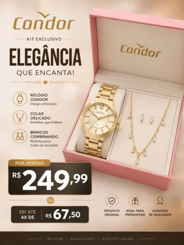 Relógio condor feminino