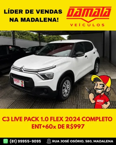 Citroen C3 Live Pack 1.0 Flex 6V 5P Mec. 2024