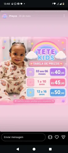 Pijama  infantil tetekids 