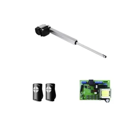 Kit Motor Portão Pivotante AGL Trino 75cm 1/3 HP Central e Controles Novos para Conserto