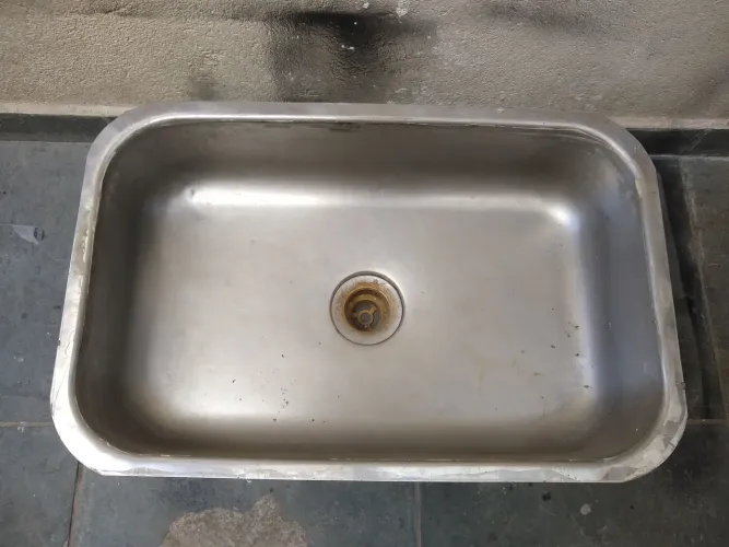 Cuba de aço inox 60x39x14
