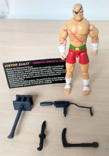 Boneco Street Fighter filme anos 90 - Sagat