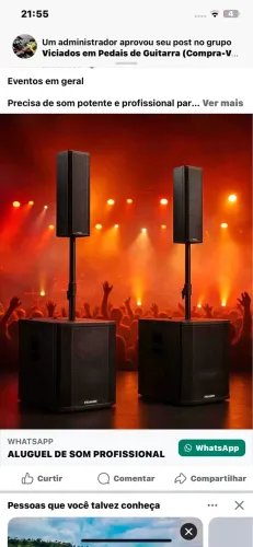 Kit de som profissional ativo e passivo Frahm