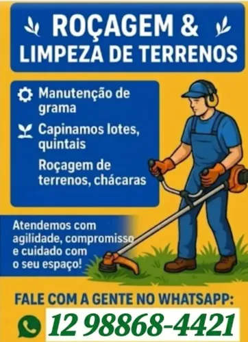limpeza de terrenos, serviço de jardinagem