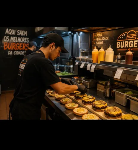 Vaga emprego Auxiliar de Cozinha hamburgueria 