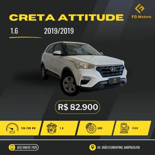 Hyundai Creta Attitude 1.6 16V Flex Aut. 2019