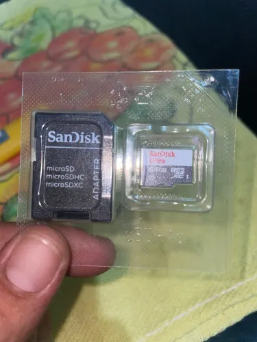 Vendo Cartão de Memória Sandisk Ultra 64 Gigas lacrado e novo de fábrica!