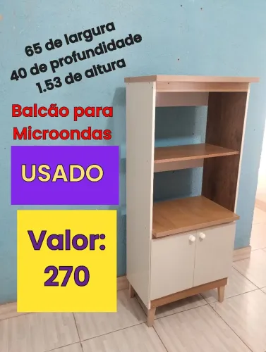 Balcão para microondas USADO conservado