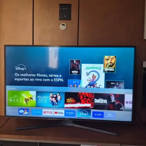 TV SMART SAMSUNG 50" 4K - Com Pezinhos - Imagem Linda - Entrego Hoje