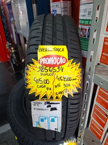 PROMOÇÃO PNEUS 185 65 14 DUNLOP 