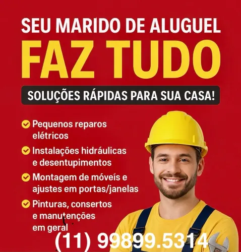 Reparos em geral para sua casa Marido de Aluguel
