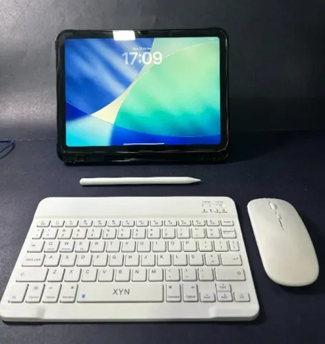 iPad 10 64GB Kit Completo + Teclado e Mouse - OLX Pay - Rosa - Faço Troca e Parcelo 18x