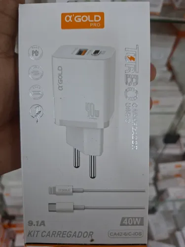 Carregador Turbo A'gold CA42 1Metro 40w Usb/usb-c