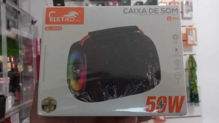 Caixa De Som 50W IPX4 Eletromex EL-1099