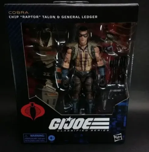 GI JOE CLASSIFIED RAPTOR TALON AND GENERAL LEDGER