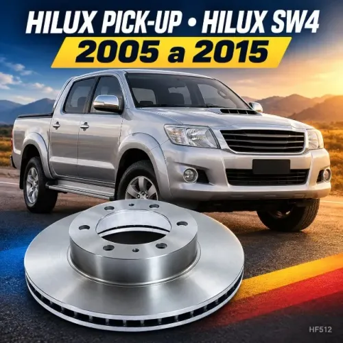 Disco de Freio Dianteiro Ventilado Hilux SW4 2005 a 2015 319mm HF512 - Novo