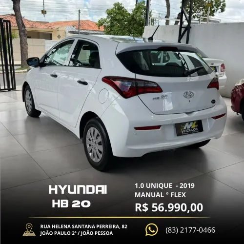 Hyundai HB20 Unique 1.0 Flex 12V Mec. 2019