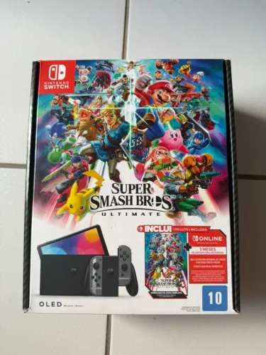 Nintendo Switch OLED Edição Super Smash Bros + Acessórios