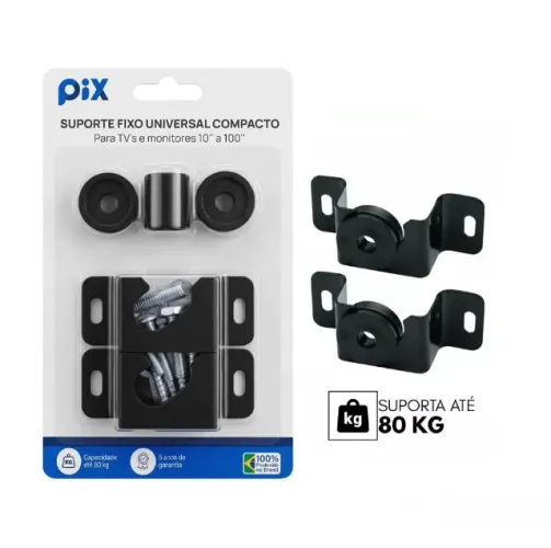 Suporte TV Fixo Universal 10 a 100