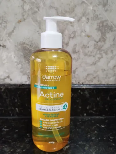 Sabonete líquido Actine Oil Control para peles mistas e oleosas