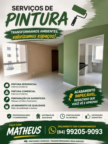 Serviços de pintura e reparos de parede