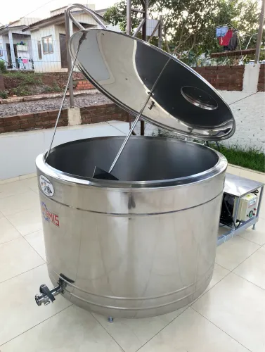 Resfriador de Leite 300- Litros Tina Misturador em Inox para Açaí e Caldas Sorvete Sucos 