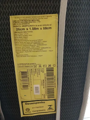 Vendo colchão solteiro e casal de molas ensacadas 