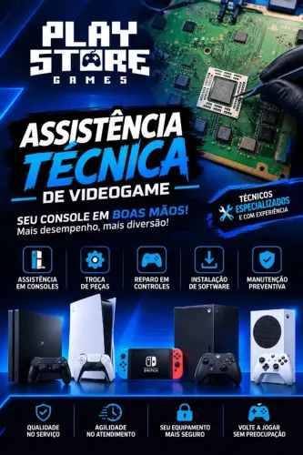 Assistência técnica para seu vídeo game , orçamento grátis!