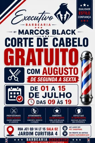 Corte de cabelo gratuito 
