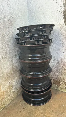 Jogo com 4 Rodas de Ferro Original Citroën Cactus Aro 16 - Usadas | Preto