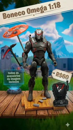 Fortnite Omega 1:18 com acessórios 