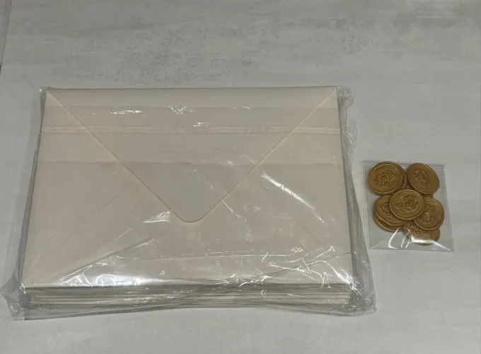Kit Envelope Carta/ Convite + Lacre