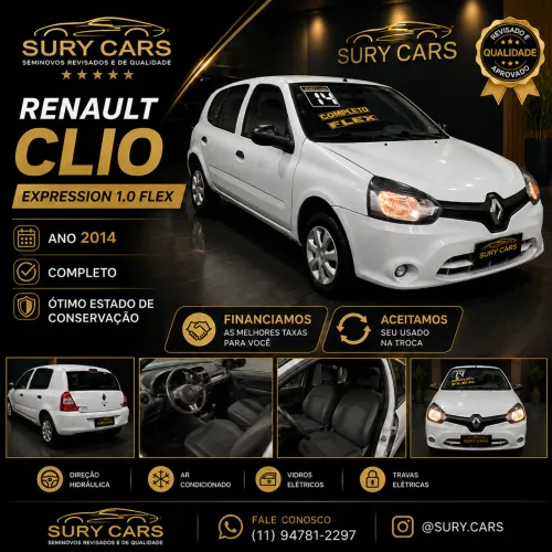 Renault Clio Expression Hi-flex 1.0 16V 5P 2014