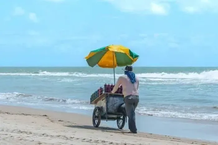 Venda de drink na praia 50 reais o dia