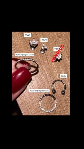 Piercing's titânio