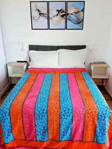Manta colcha para cama sofá importada indiana 100% algodão tamanho 270 x 220cm 