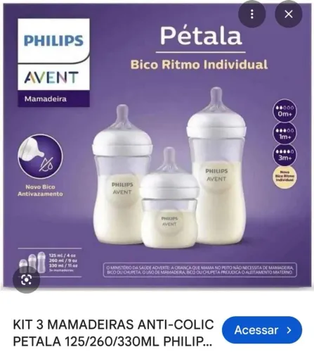 Kit mamadeira Philips Avent