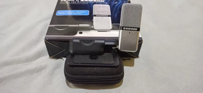 Microfone Samson GO MIC condensador USB portátil p/ notebook e desktop