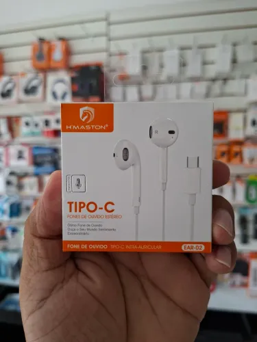 Fone de ouvido para tipo C e iphone lightning 