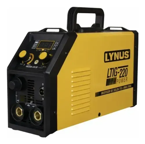 Máquina De Solda Tig Mma Inversora Ltig-220 200a Lynus Cor Amarelo-Preto Frequência 60Hz