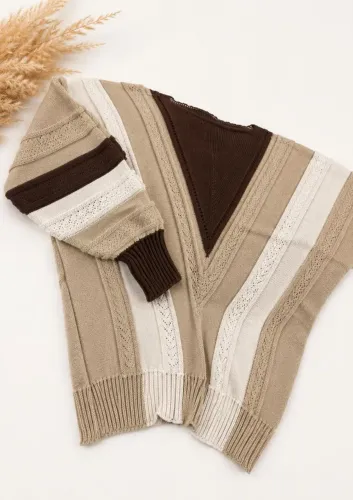 tricô premium em v intarsia
