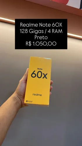 Realme Note 60X 128GB / 4 RAM / Preto / Novo Lacrado - Loja Fisica