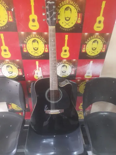 VIOLÃO MEMPHIS TEM TENSO ELÉTRICO CORDAS DE NAILON ACEITO CARTÃO E PIX