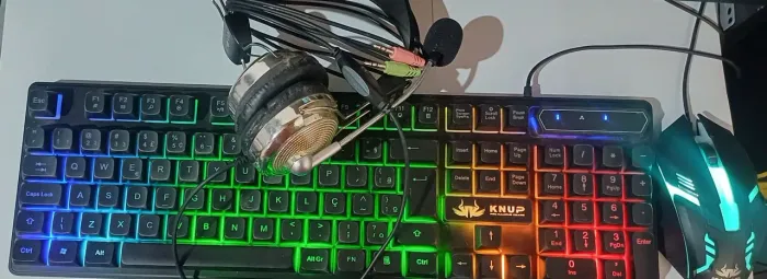 Teclado+Mouse Gamer+Fone Brinde