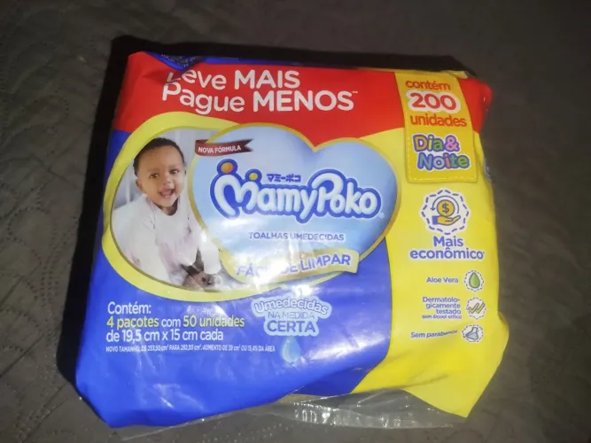 5 Lenços umedecidos