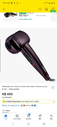 Modelador de Caixo Conair Hair Style/ Polishop 