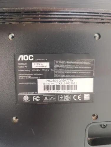 Monitor AOC 19,5" LCD E2050Swn - Funcionando perfeitamente