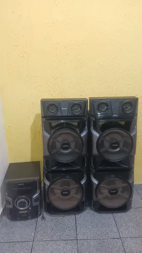 ? SOM SONY COMPLETO COM 4 CAIXAS - VENDO